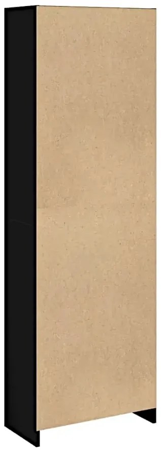 Regał z wieloma przegródkami czarny T4-R55