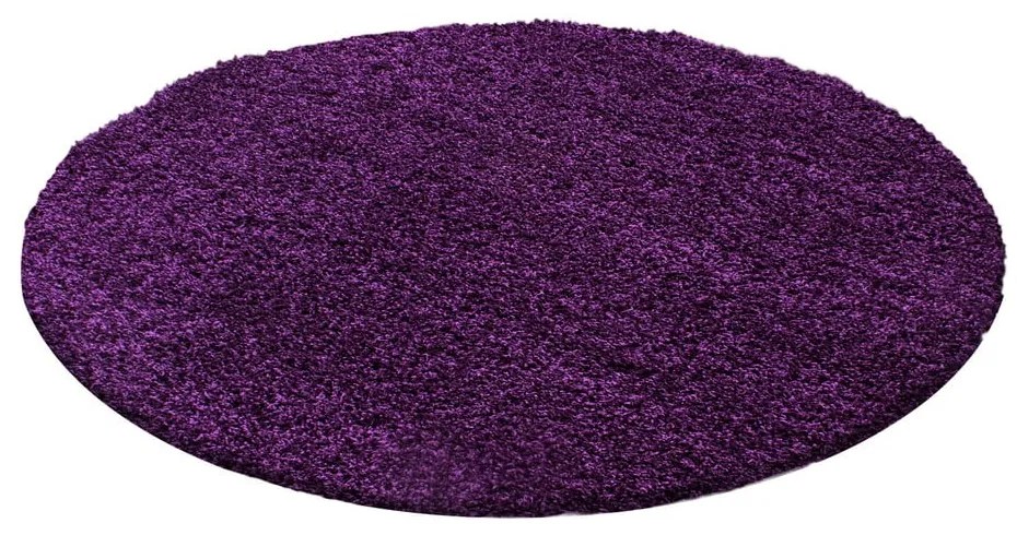 Ciemnofioletowy okrągły dywan ø 120 cm Life – Ayyildiz Carpets