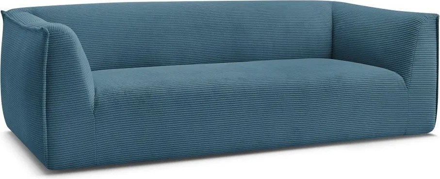 Niebieska sztruksowa sofa 242 cm Giorgia – Bobochic Paris