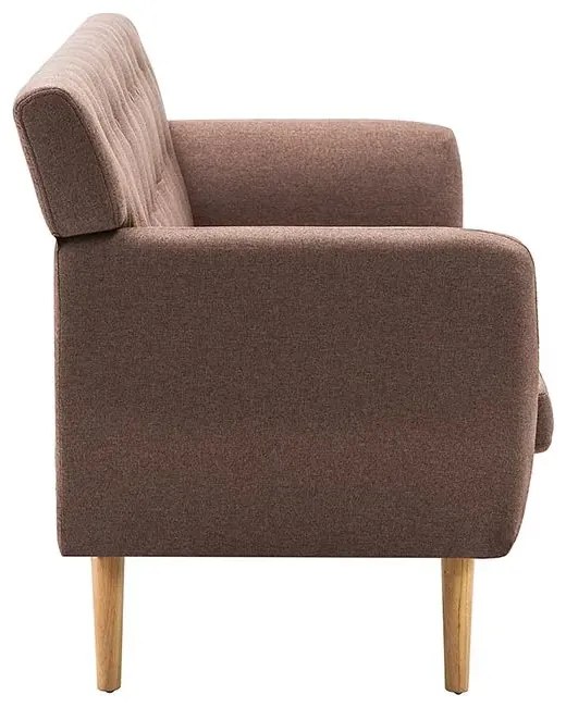 3-osobowa brązowa sofa pikowana - Elia
