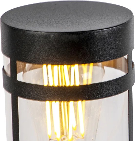 Nowoczesna lampa zewnętrzna czarna 80 cm IP44 - Gleam