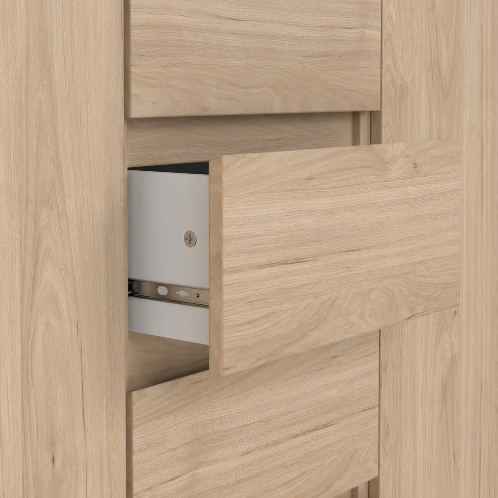 Komoda w dekorze dębu w naturalnym kolorze 121x91x50 cm Naia – Tvilum