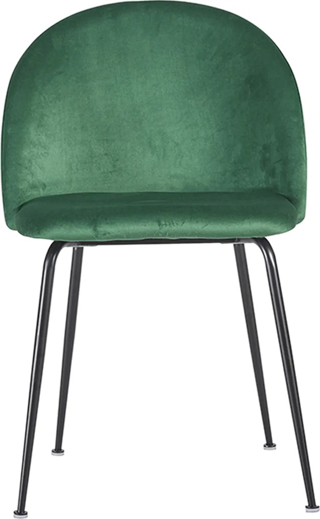 Zestaw 4 Krzese Black Dalnia Aksamitne