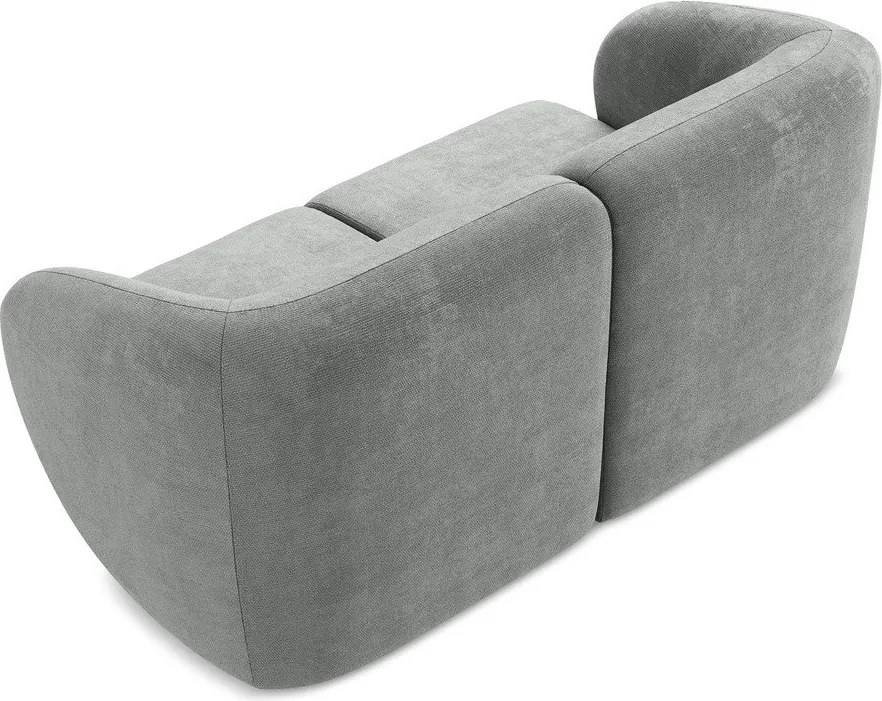 Szara sofa z tkaniny szenilowej 174 cm Lani – Makamii