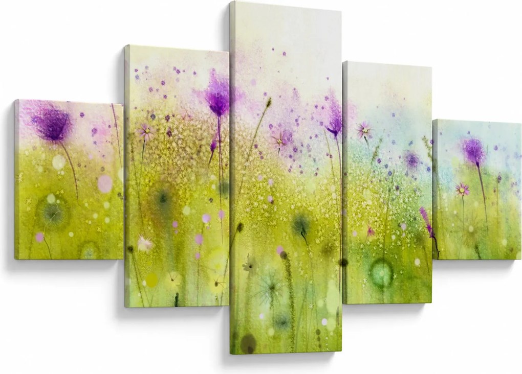 Obraz - Kwiaty polne (125x70 cm)