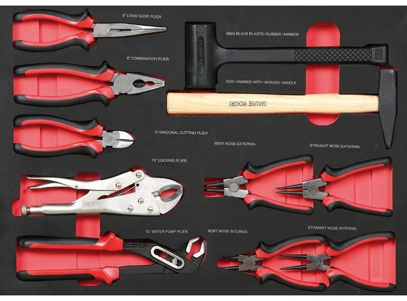 Wózek warsztatowy mobilny na narzędzia EXPERT, z zestawem narzędzi, 7 szuflad, niebieski