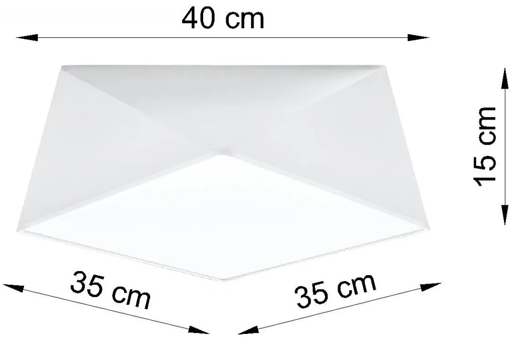 Biały minimalistyczny plafon - EX590-Zavi