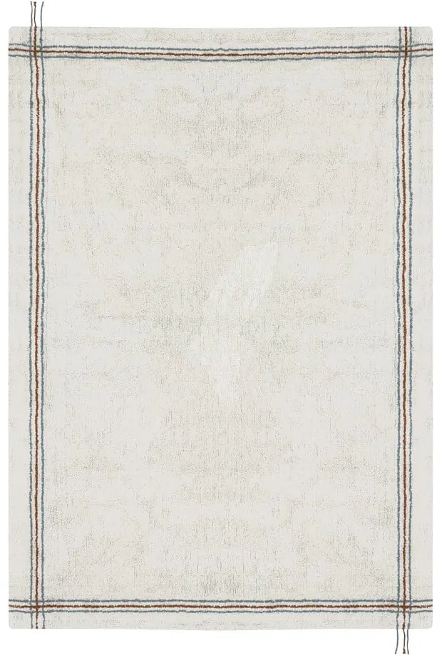 Kremowy bawełniany dywan tkany ręcznie odpowiedni do prania 170x240 cm Cuisine Natural – Lorena Canals