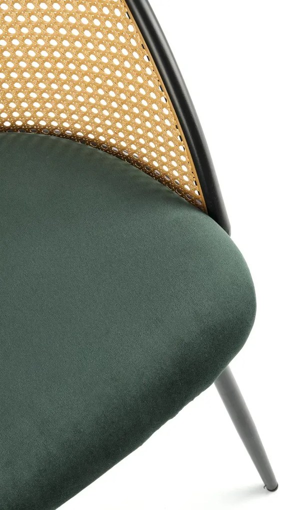 Krzesło K508 VELVET zielone HALMAR