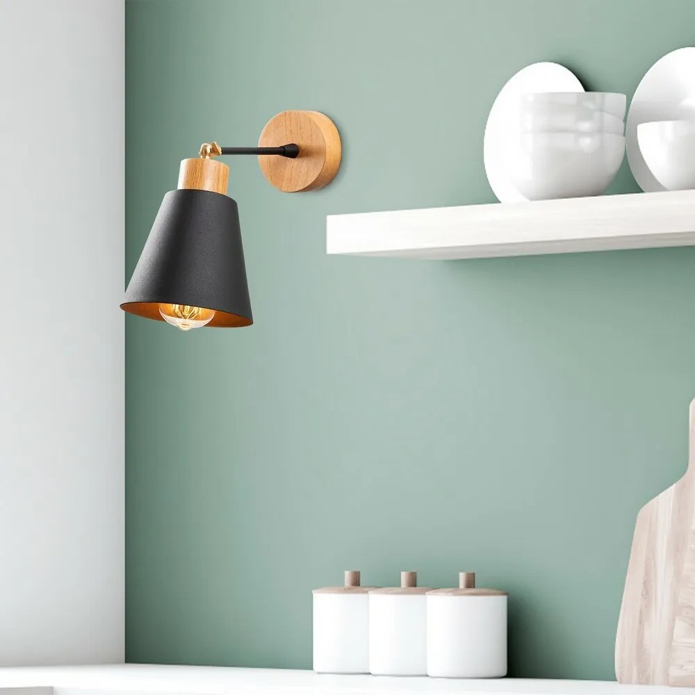 Kinkiet lampa ścienna Manavgat - N-610, czarny