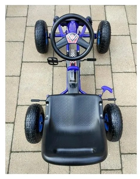 Gokart niebieski a-15 pompowane koła