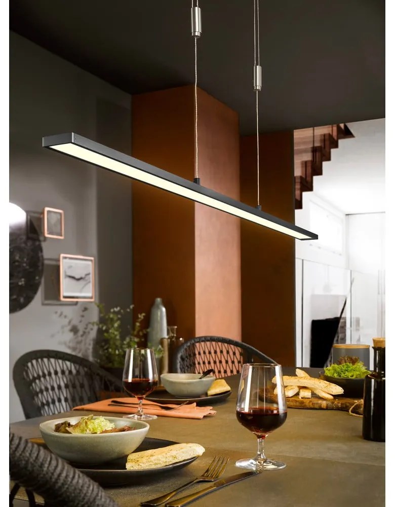 Czarna lampa wisząca LED ze ściemniaczem Metz TW – Fischer & Honsel