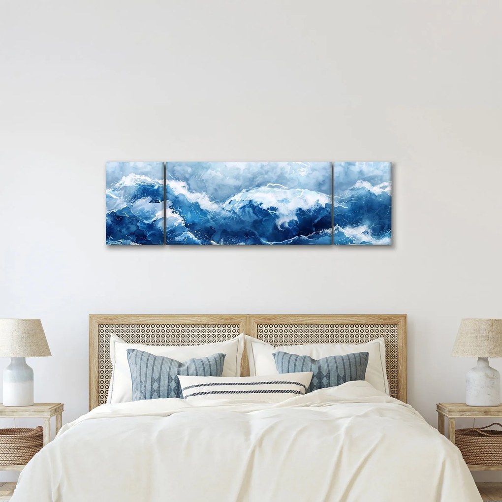 Obraz - Ilustracja przedstawiająca morze (170x50 cm)