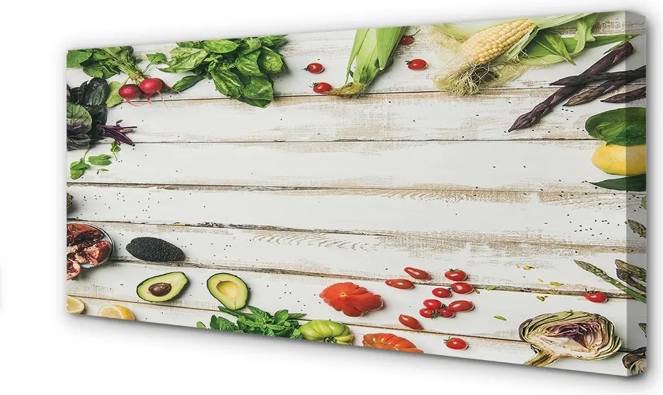 Zdjęcie na płótnie Kompozycja Awokado i Szpinaku