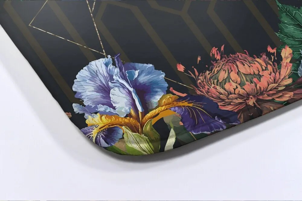 Dywanik do łazienki Dywanik do łazienki Ptak Kwiaty