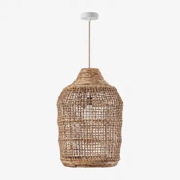 Lampa Sufitowa Wisząca Do Użytku Zewnętrznego Arantxa Naturalny - Biała & Ø38 Cm - ↑55 Cm Arantxa - Sklum