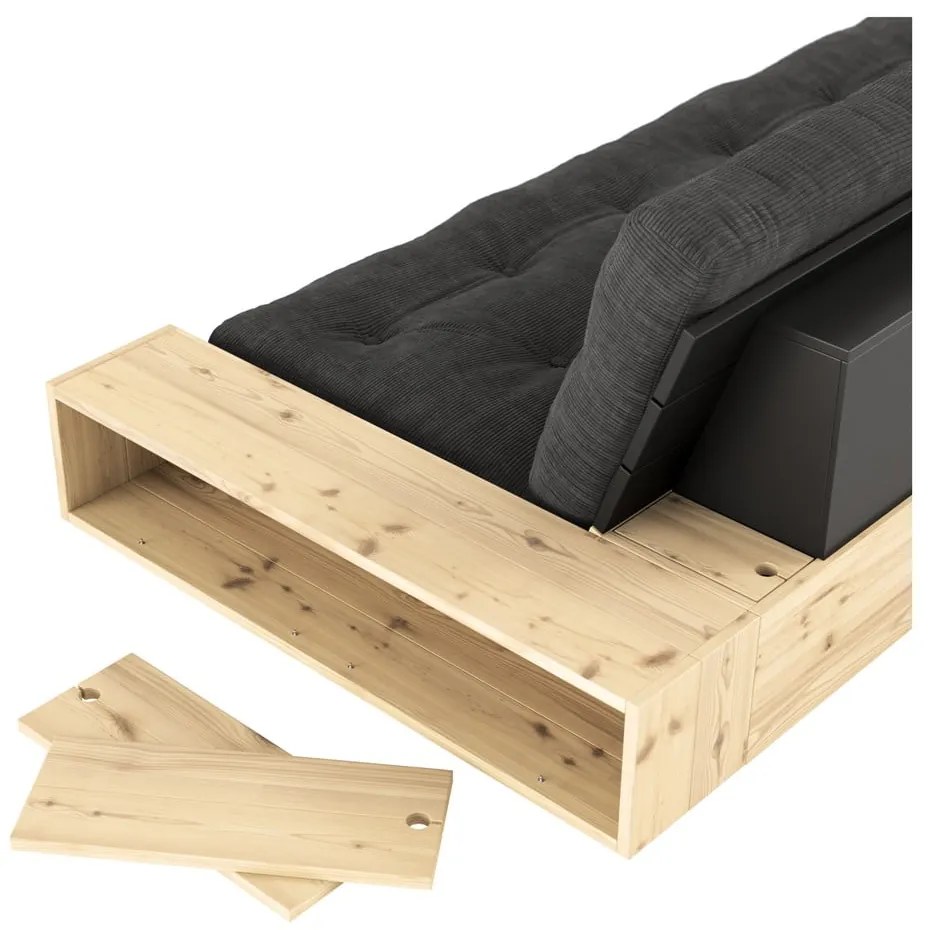 Beżowa rozkładana sofa 244 cm Base – Karup Design