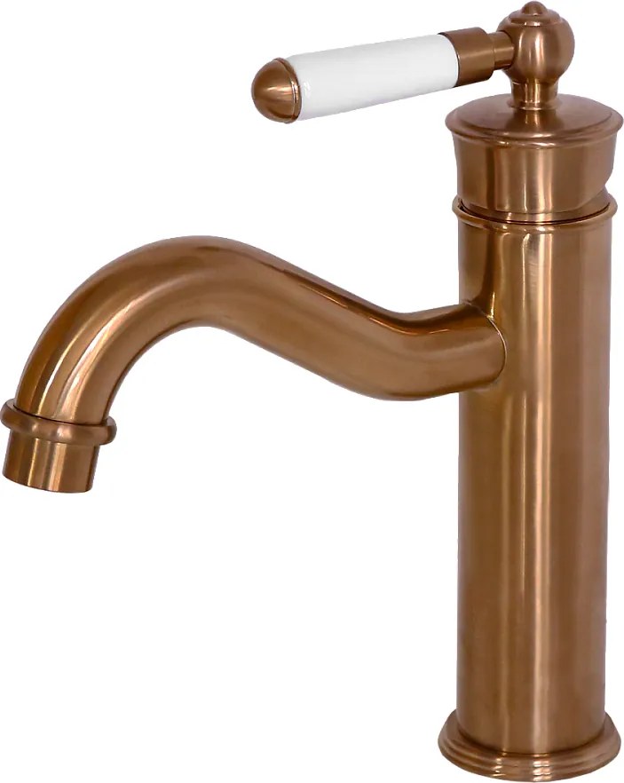 Leeds bateria umywalkowa niskie retro szczotkowany miedź - Essebagno