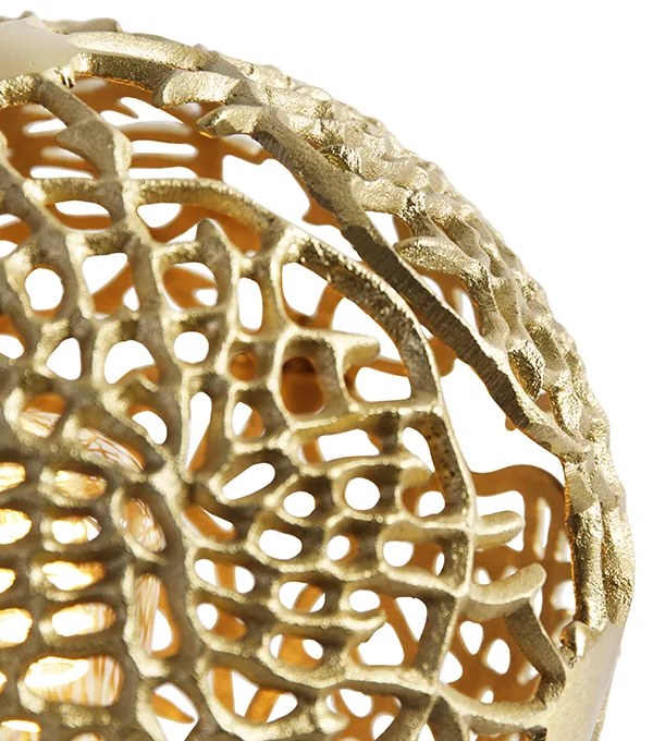 Lampa stołowa w stylu art deco złota - Maro