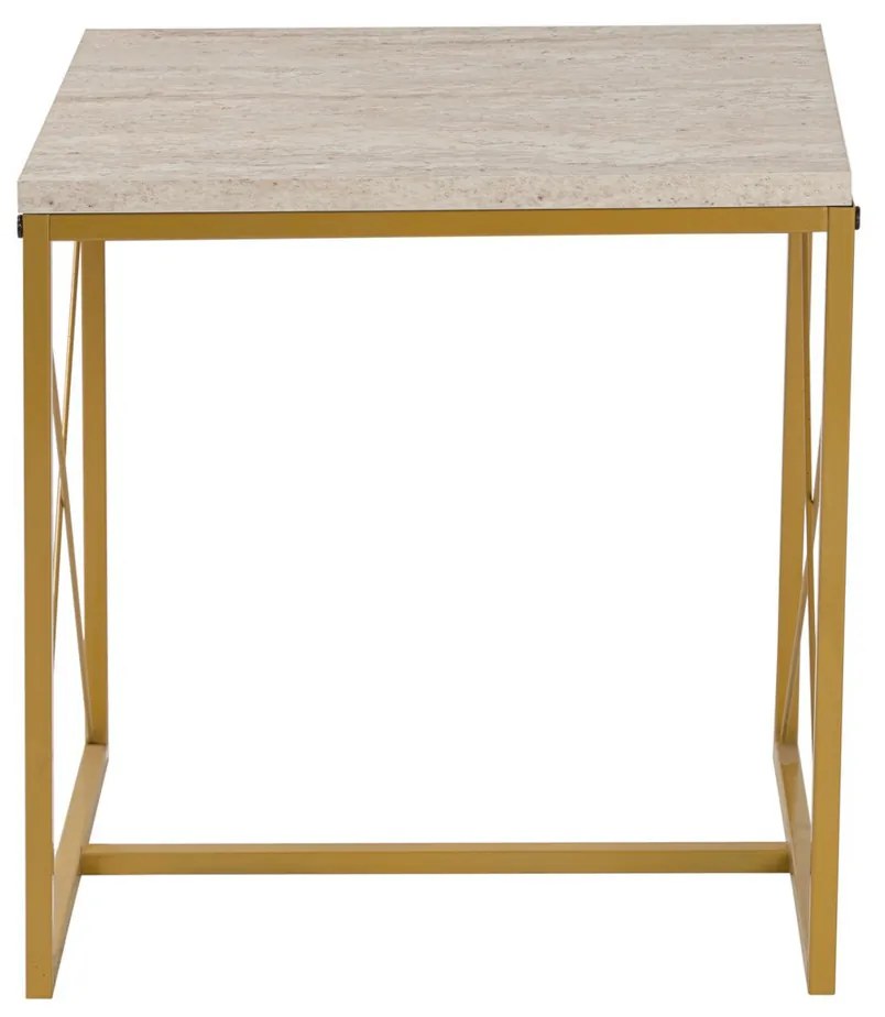Stolik konferencyjny Defne Gold Travertine