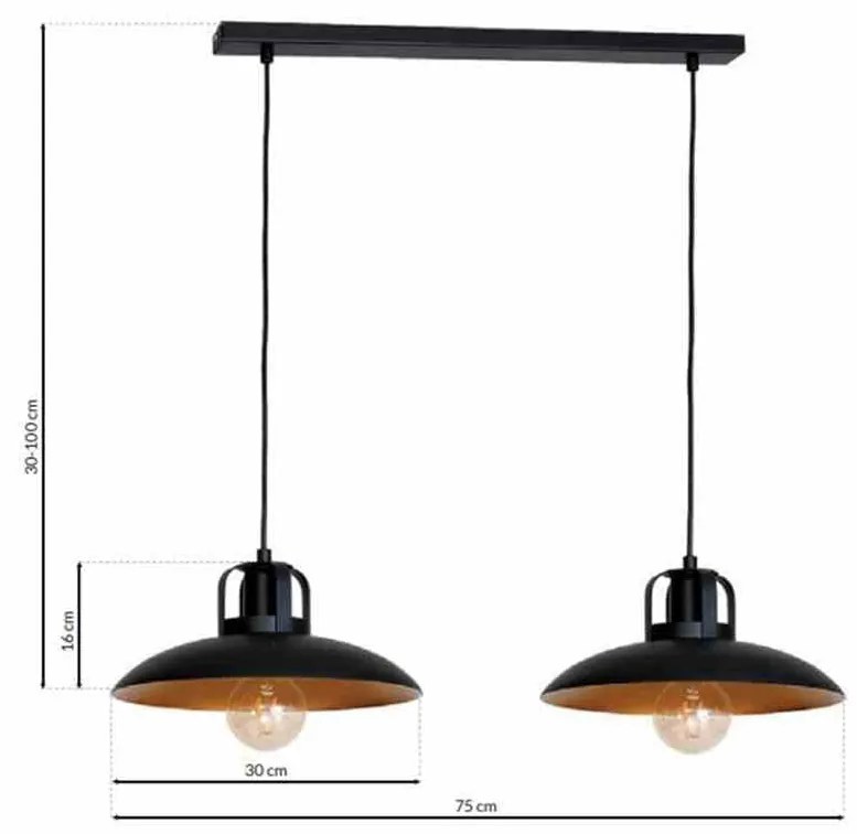Lampa Wisząca FELIX 2xE27