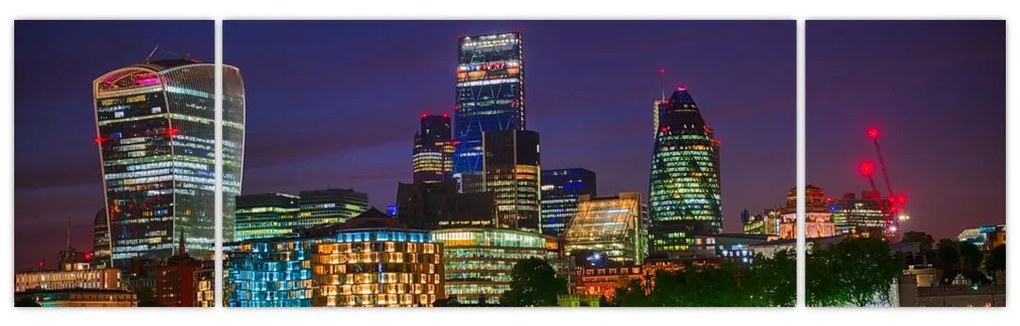 Obraz - Londyn wieczorem (170x50 cm)