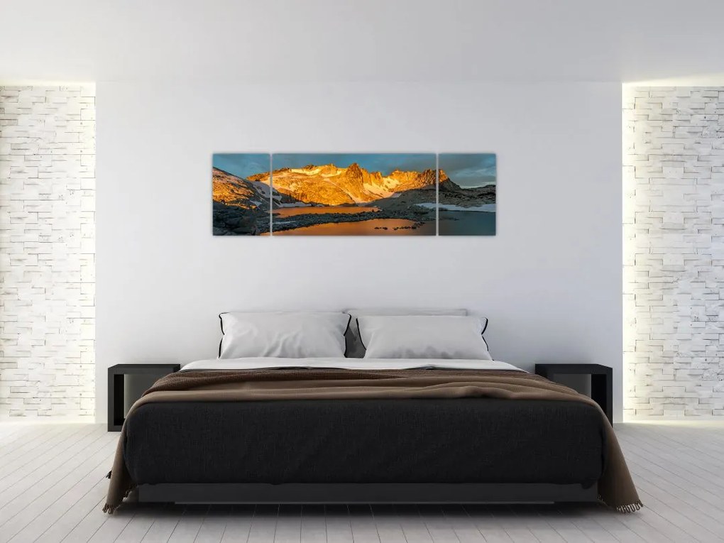 Obraz krajobrazu wysokogórskiego (170x50 cm)