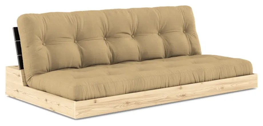 Musztardowa rozkładana sofa 196 cm Base – Karup Design