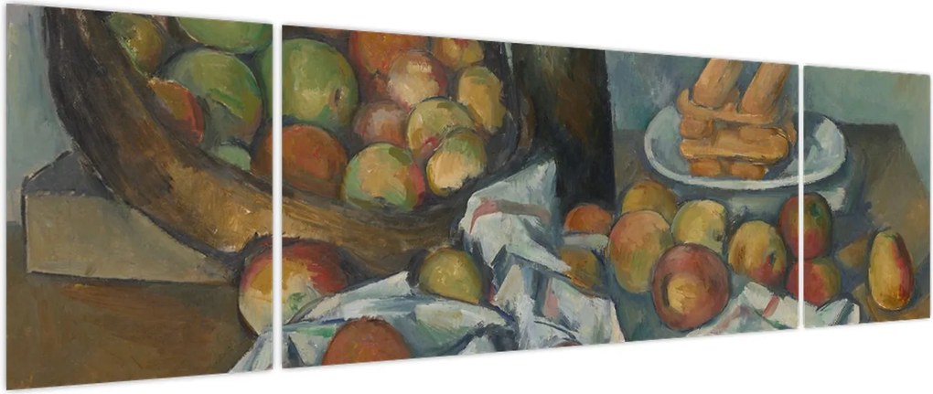 Obraz - Paul Cezanne, The Basket of Apples, reprodukcje (170x50 cm)