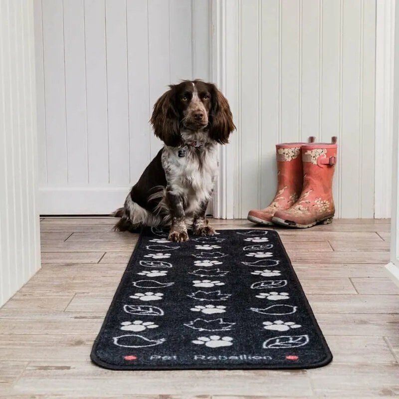 PET REBELLION Bieżnik Country Walk Black, 45 x 150 cm