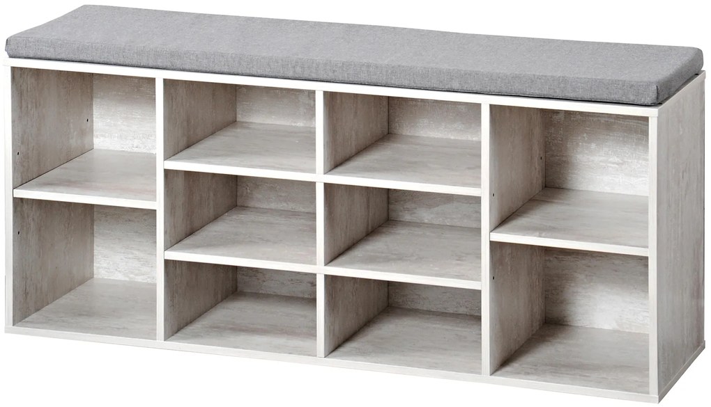 Szafka na buty z siedziskiem, 103,5 x 29,5 x 48 cm