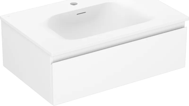 Mexen Orio szafka łazienkowa 70 cm z umywalką Vela, 1 szuflada, biała mat - 91A10-07023-1-BF01-W23M01