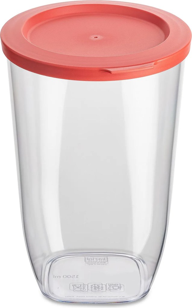 Pojemnik plastikowy na żywność sypką CONNECT, hermetyczny, 1500 ml, KOZIOL