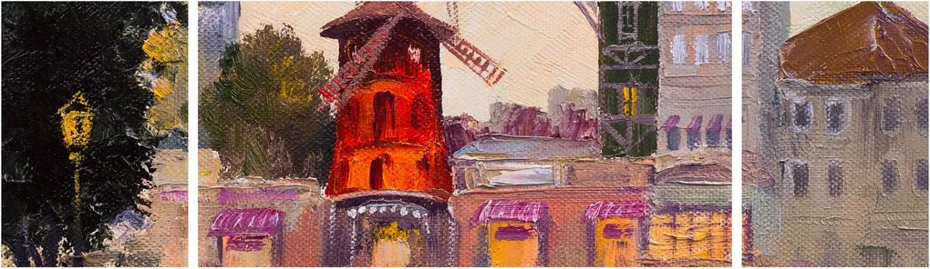 Obraz - Moulin Rouge, Paryż, Francja (170x50 cm)