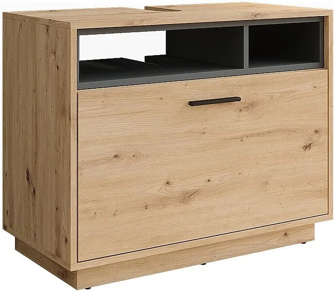 Szafka podumywalkowa artisan dąb/antracyt 80x35x64 beatrice