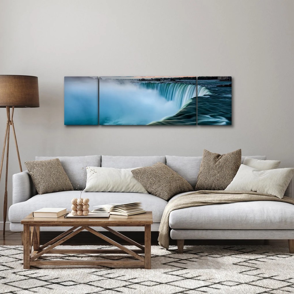 Obraz wodospadów (170x50 cm)