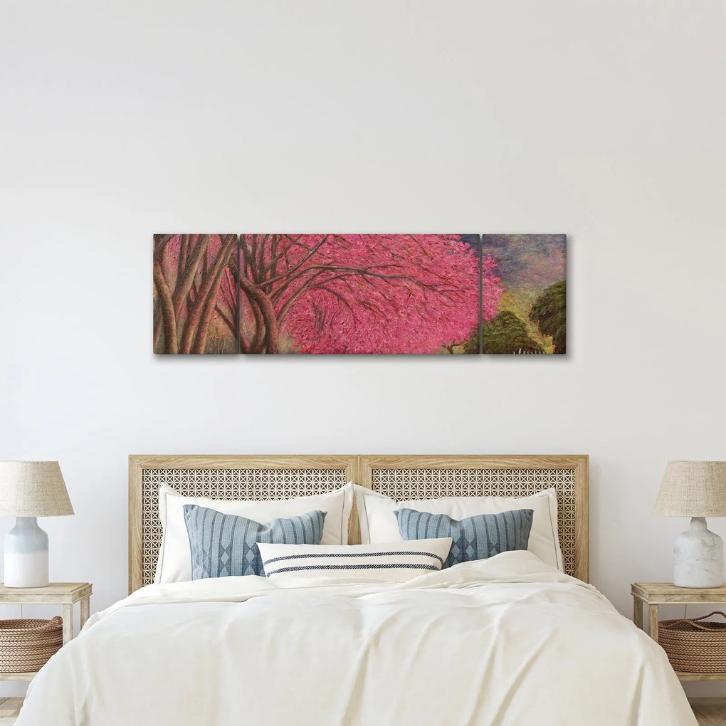 Obraz kwitnących drzew (170x50 cm)