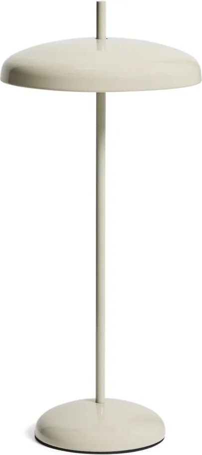 Szara lampa stołowa LED ze ściemniaczem z metalowym kloszem (wysokość 35 cm) Porte – Kave Home