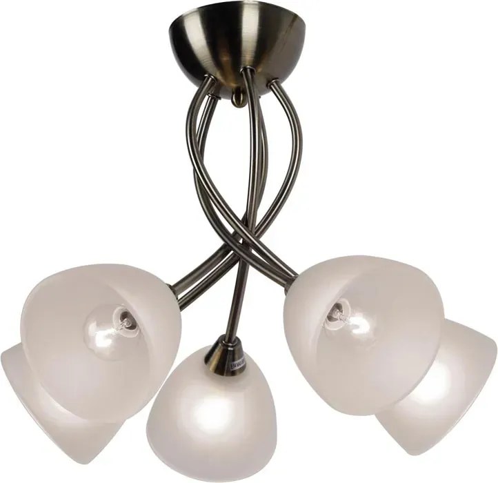 Żyrandol pięcioramienny patyna D7-P20