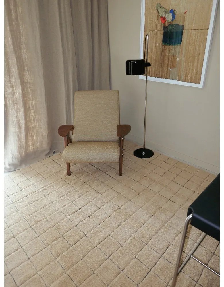 Wełniany dywan tkany ręcznie w bursztynowym kolorze 230x300 cm Mosaic Amber – Lorena Canals