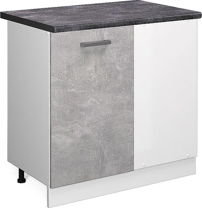 Szafka narożna beton 86x60x81.6 r-line