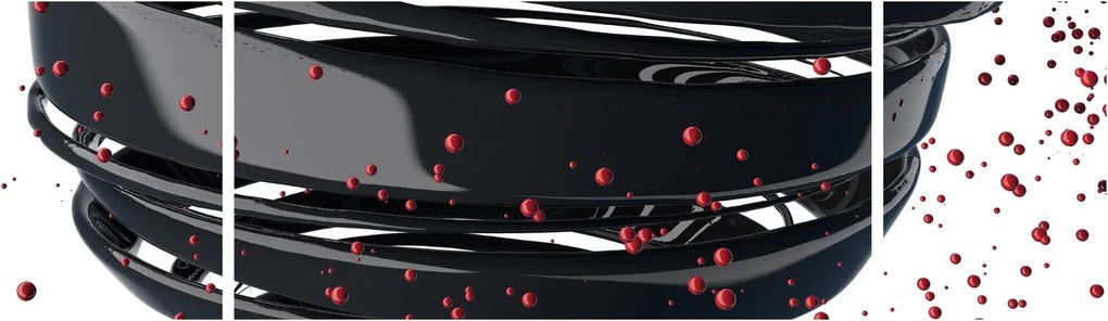 Obraz - Abstrakcja kuli ziemskiej (170x50 cm)