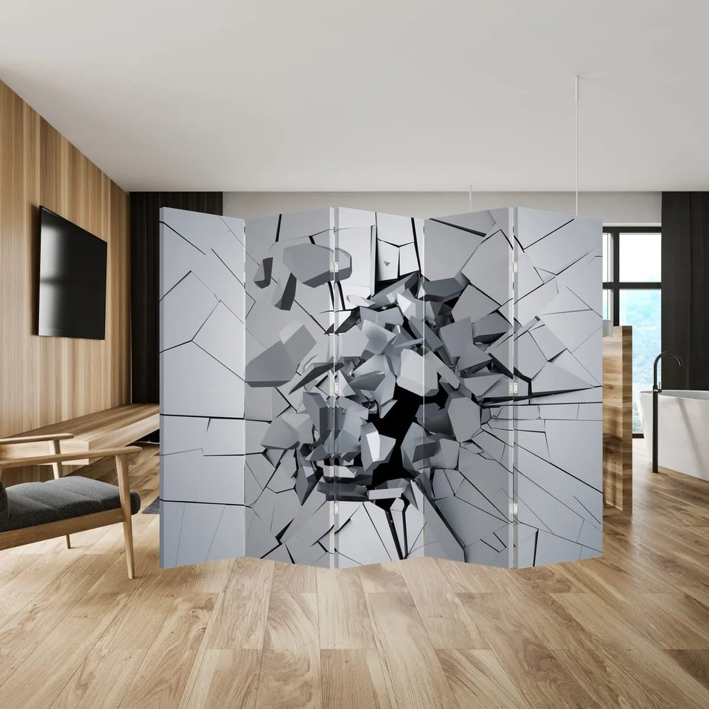 Parawan - Abstrakcja 3D (210x170 cm)