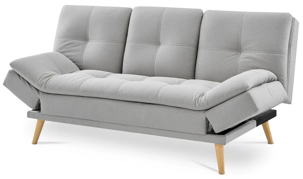 Trzyosobowa sofa ASB-4720 SIL2, jasnoszara