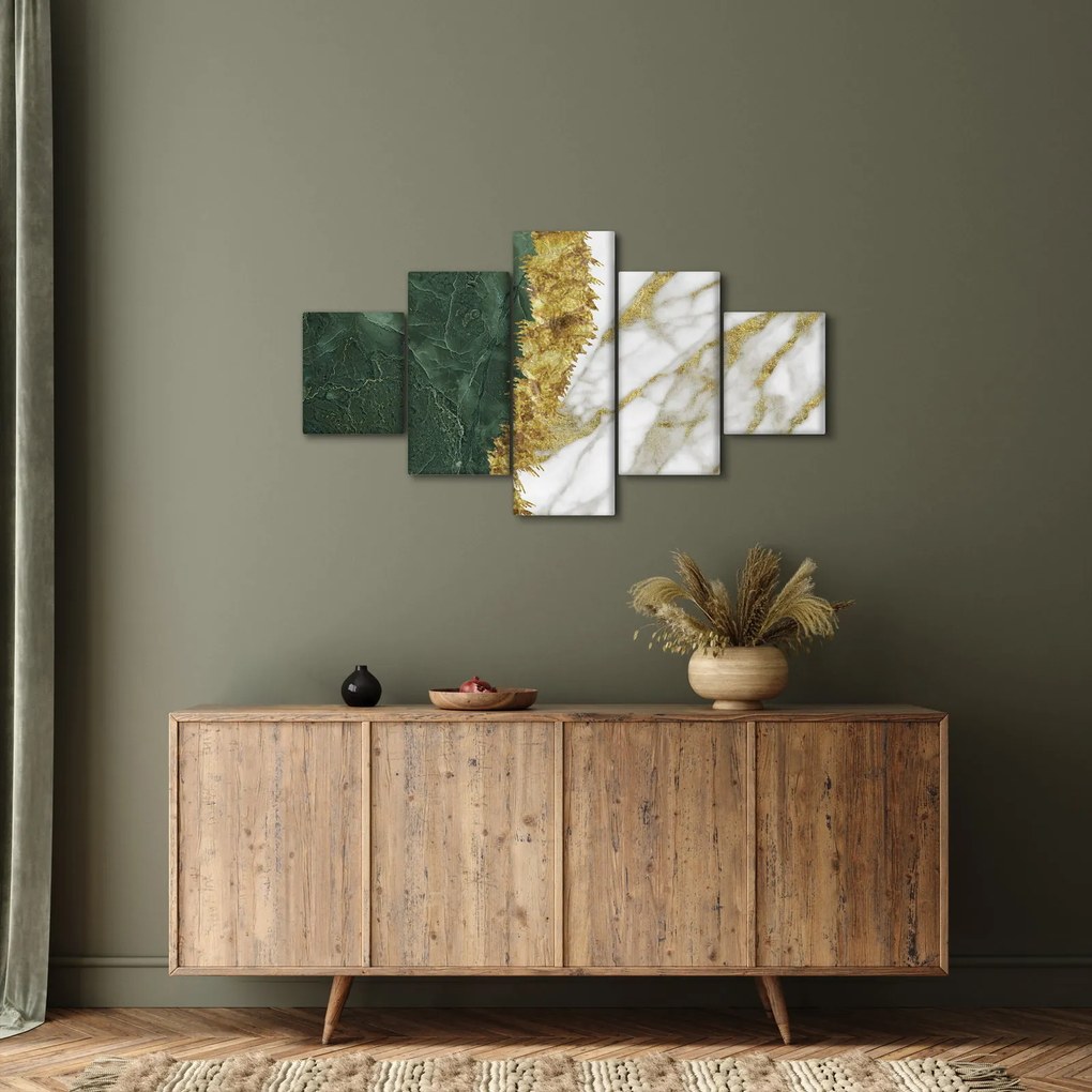 Obraz - Zielony marmur N⁰1 (125x70 cm)