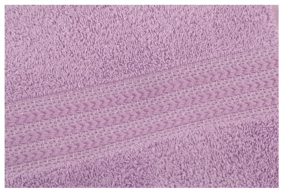 Fioletowy ręcznik z czystej bawełny Foutastic, 50x90 cm