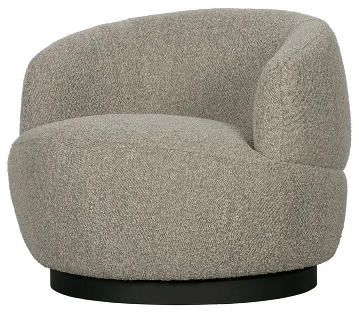 Jasnoszary obrotowy fotel Wolly – WOOOD
