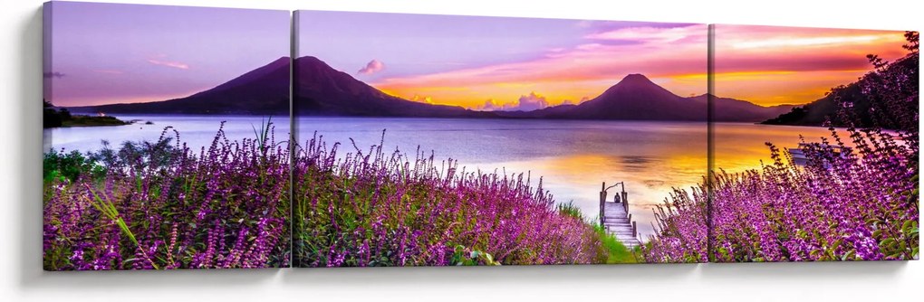 Obraz jeziora (170x50 cm)