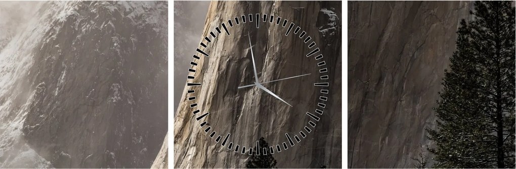 Zdjęcie z Parku Narodowego Yosemite Valley, USA (z zegarem) (90x30 cm)