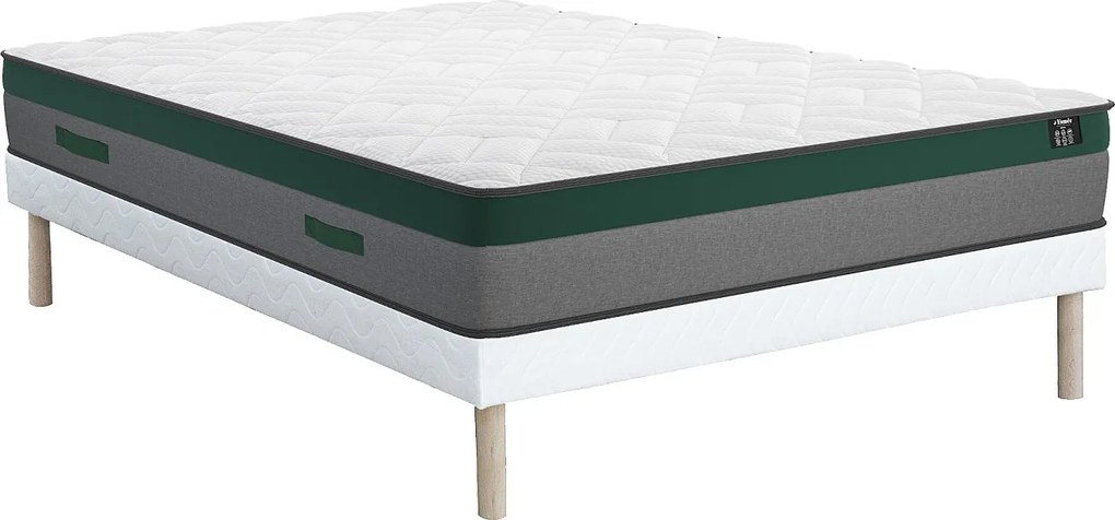 Zestaw stelaż + materac ze sprężynami kieszeniowymi PRESTIGE marki YSMÉE - 160 x 200 cm